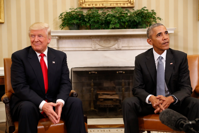 Illustration for article titled Orange Man Visits White House